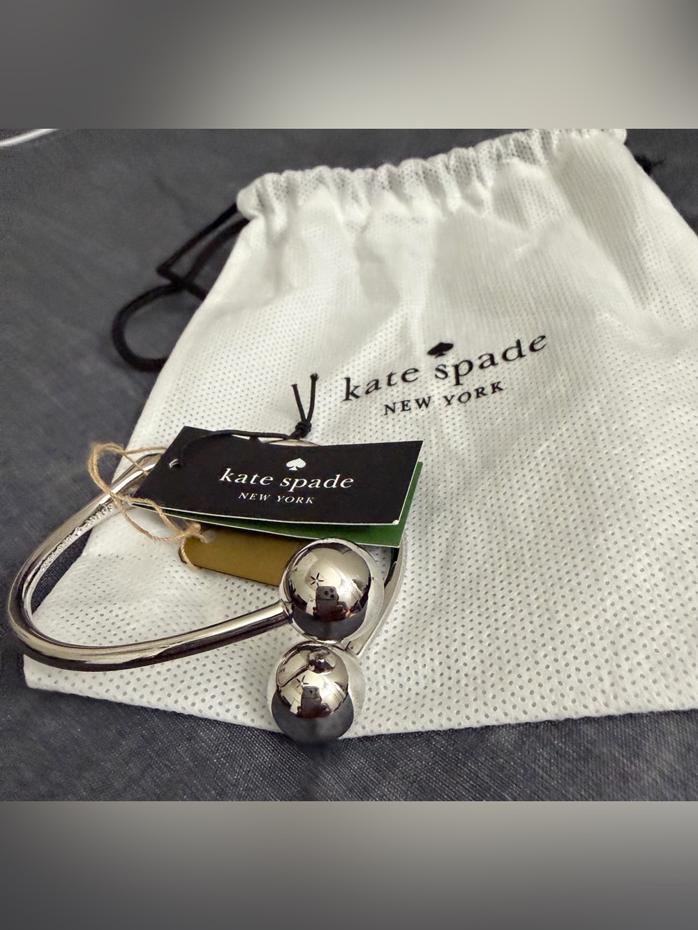 kate spade New York Silver Ball Cuff Bracelet